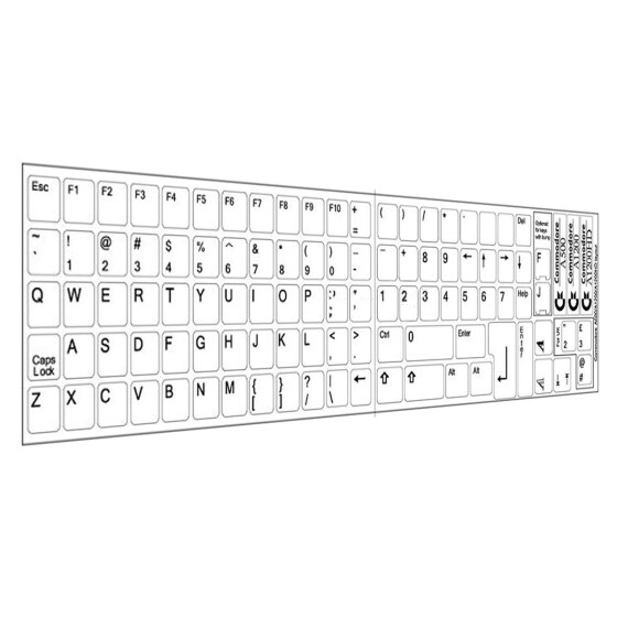 Tastaturaufkleber "Amiga 500/1200" (weiß)