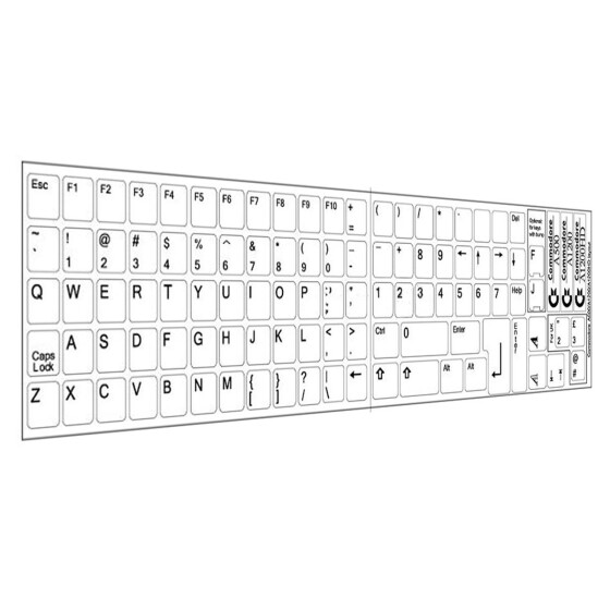 Keyboard Sticker "Amiga 500/1200" (white)