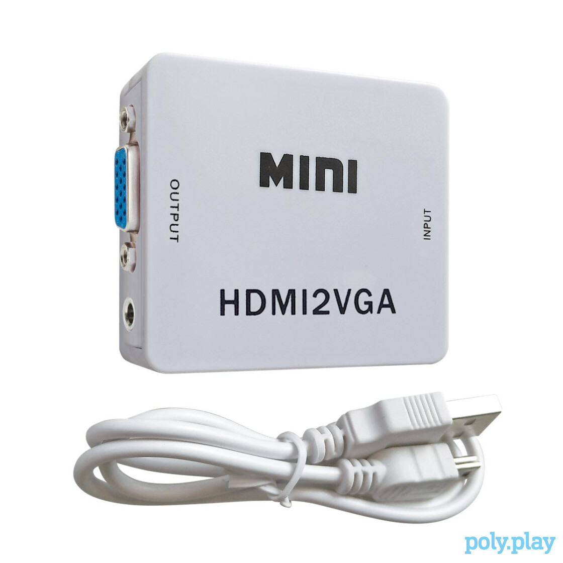 HDMI2VGA Mini - HDMI VGA Converter (white)