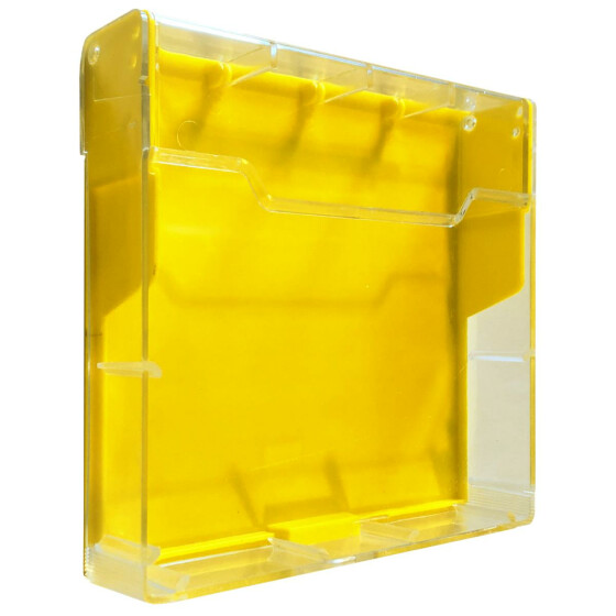Box für 5,25"-Disketten (gelb/transparent)