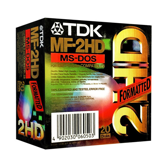 3.5" Diskettes HD "TDK" (20 Pieces)