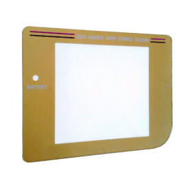 Game Boy Display Protective Screen - Golden (plastic)