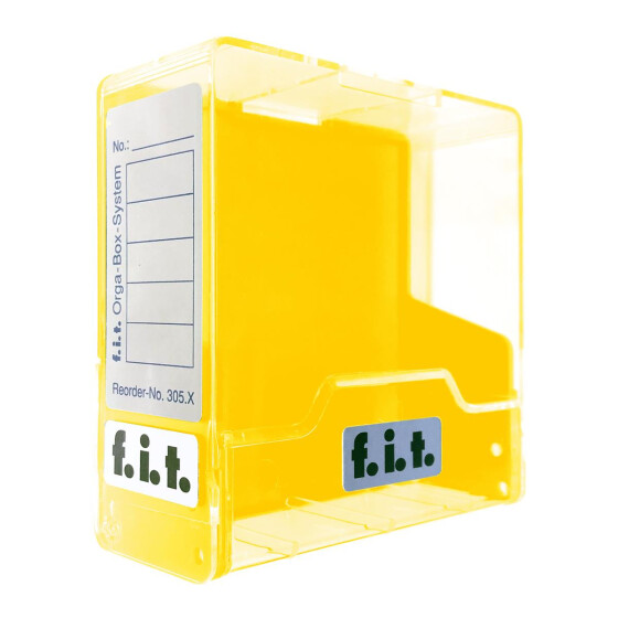 Box für 3,5"-Disketten (gelb/transparent)