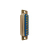 23-pin D-Sub Connector Male (Blue/Brass)