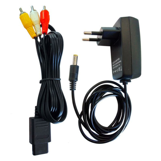 Power Supply + AV Cable - SNES (Set)