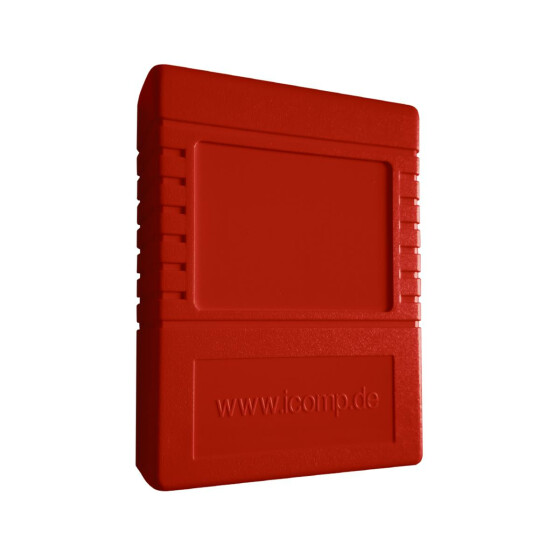 Cartridge Case Commodore 64/128 - red (icomp)