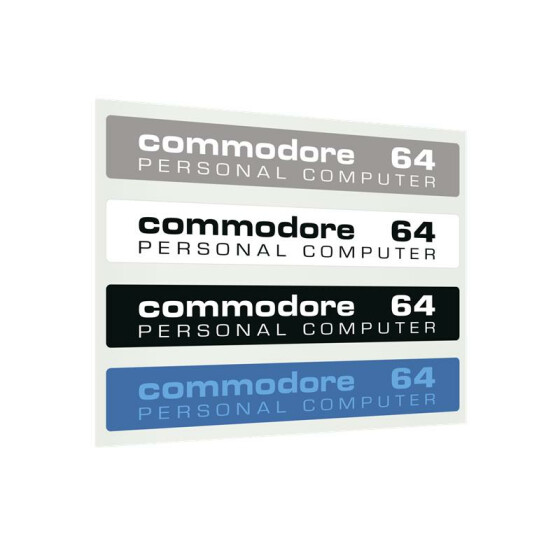 Label Commodore 64 C - Farbset
