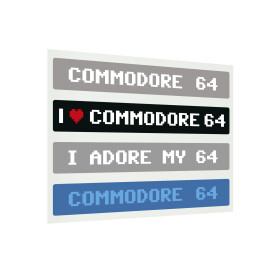 Label Commodore 64 C - PETSCII-Set