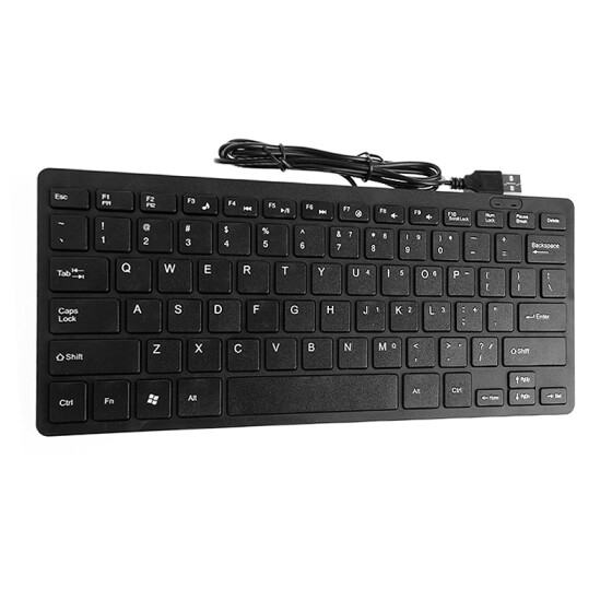 USB-Tastatur slim (schwarz)