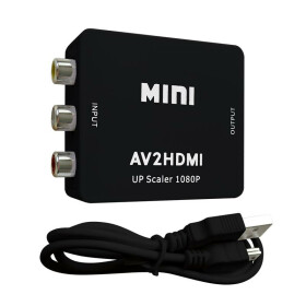 AV2HDMI Mini - AV-Composite-HDMI-Konverter (schwarz)