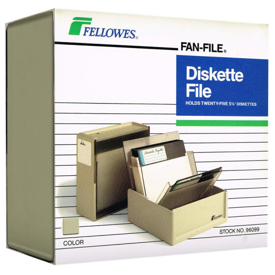 Diskette File - Box for 5,25" Floppy Disks